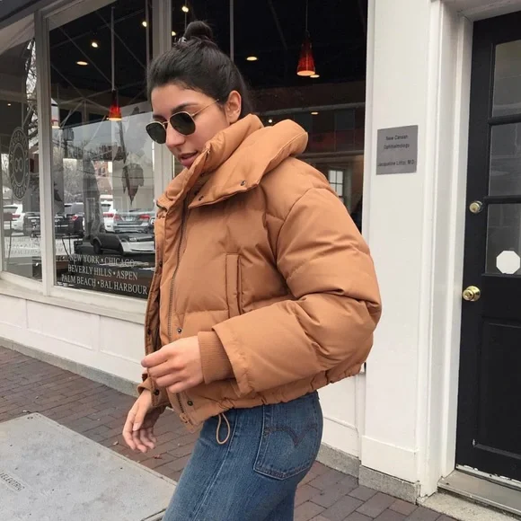 H&M Jackets Coats Cropped Puffer Jacket Hm Poshmark